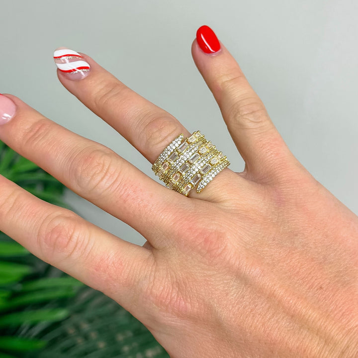 B.B.Lila Bling Bling Ring - Gold