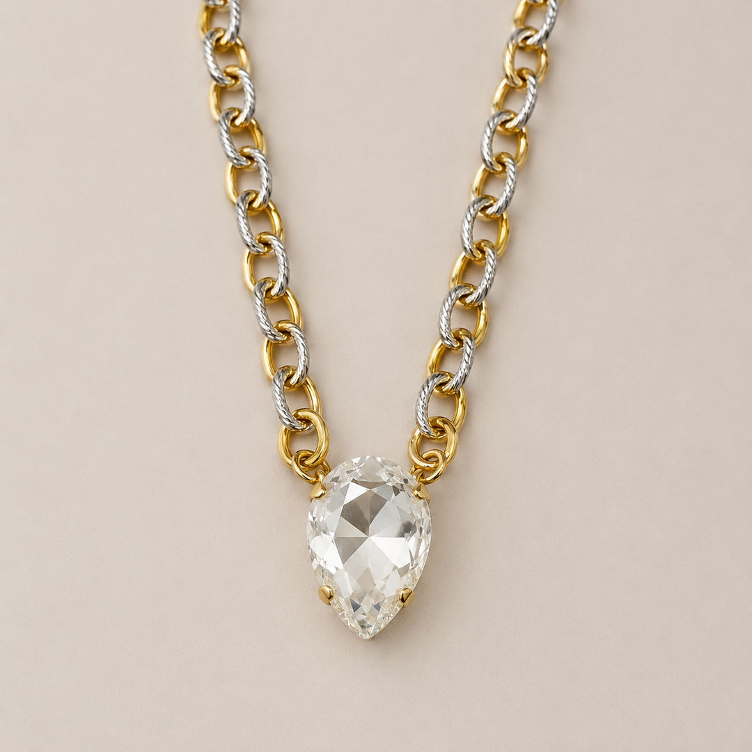 JULY PREORDER: CRANSTON TWO TONE NECKLACE BASH by Rachel Marie Designs (Ships in 2-3 Weeks)