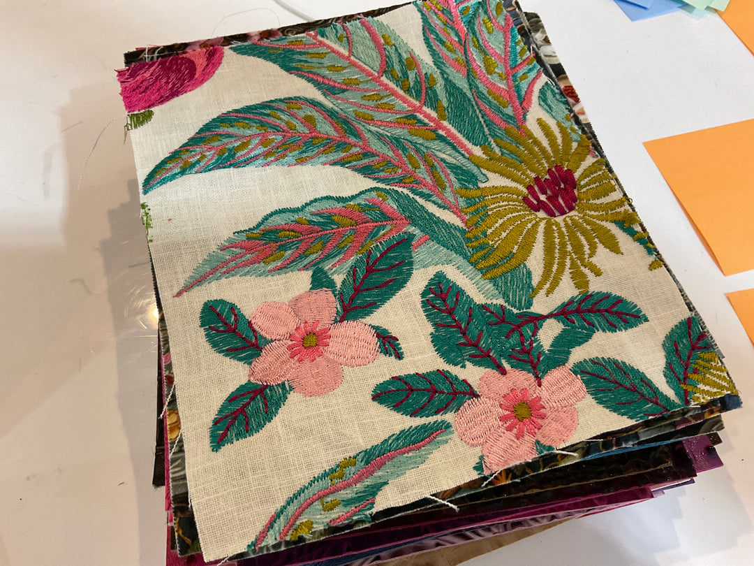 Ivory Embroidered Micro Single Ladies ROUND 2 by Makeup Junkie Bags 10/5 (Ships in 4-5 Weeks)