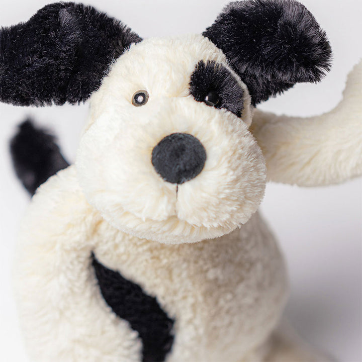 Bashful Black & Cream Puppy by Jellycat