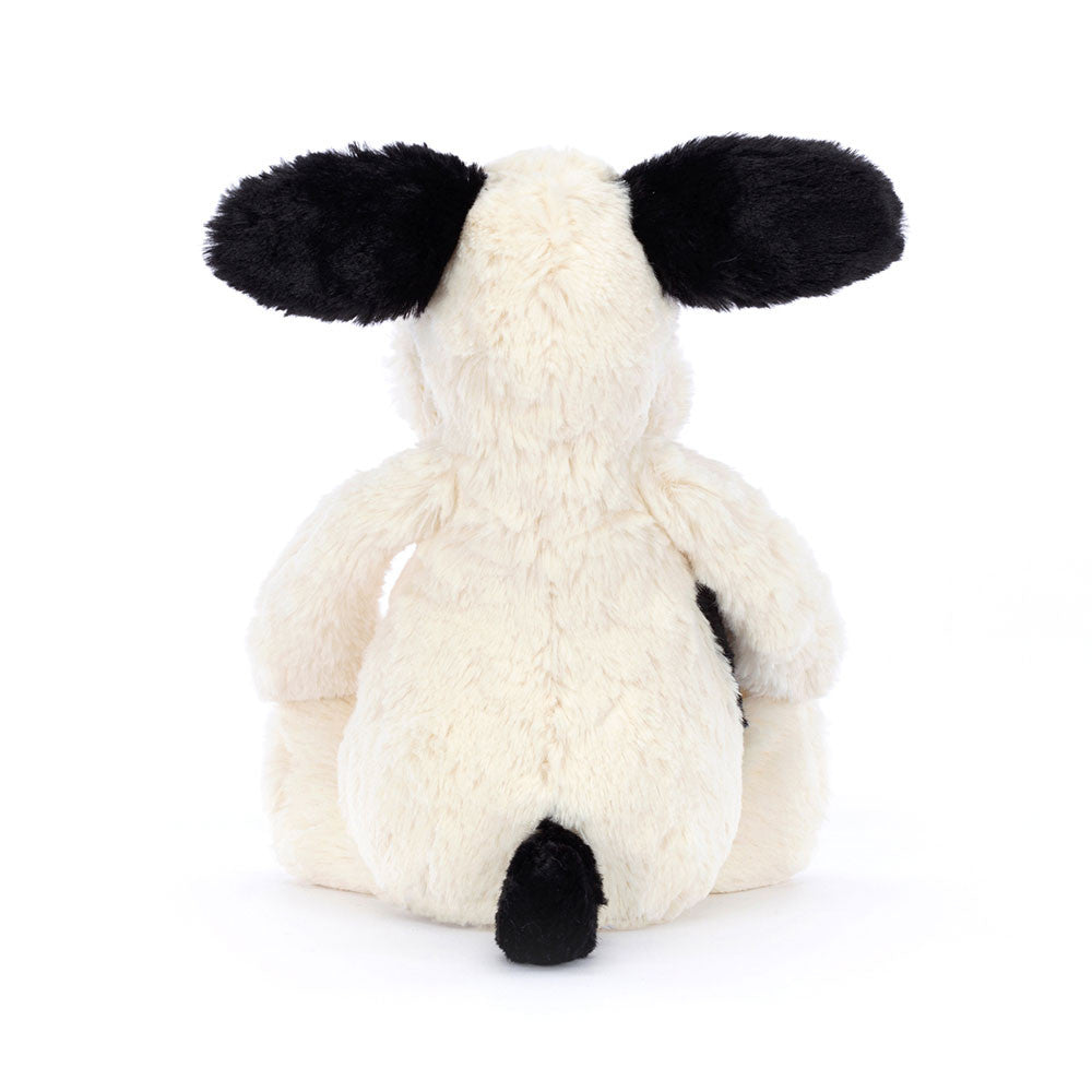 Bashful Black & Cream Puppy by Jellycat