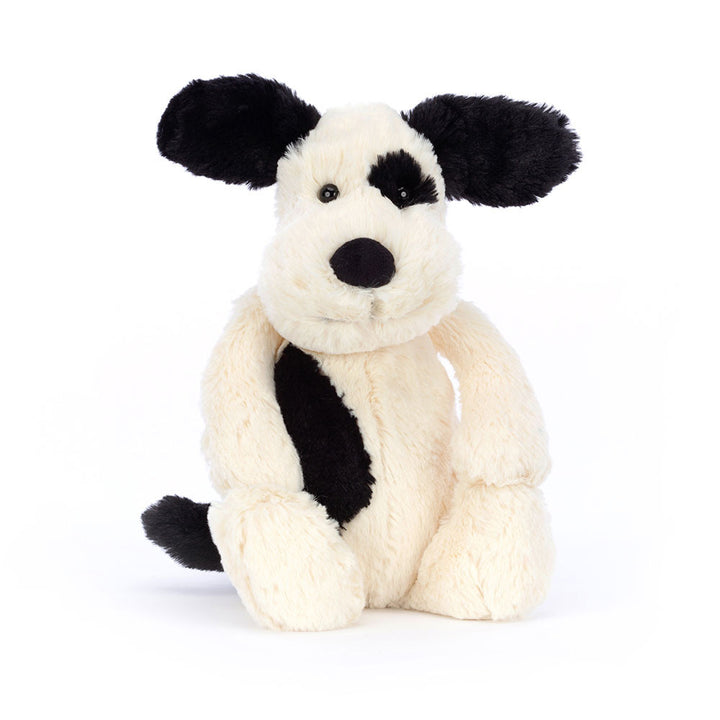 Bashful Black & Cream Puppy by Jellycat