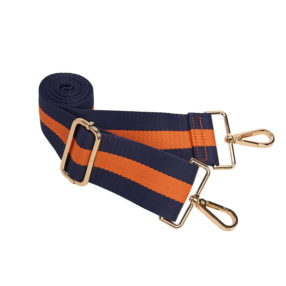 JUNE MARKET: Clementine Orange Matte HydroBag® with Navy/Orange Strap by Wanderfull (Ships in 2-3 Weeks)