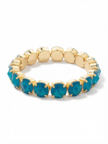 London Stretch Bracelet by Sorrelli - Caribbean Blue Opal