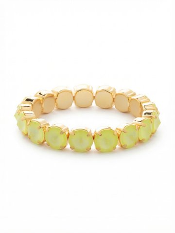 London Stretch Bracelet by Sorrelli - Electric Yellow