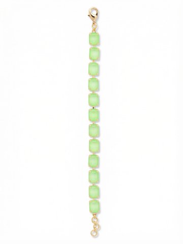Octavia Repeating Tennis Bracelet by Sorrelli - Electric Green