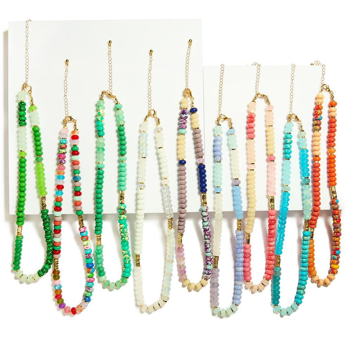 Stone Beaded Candy Necklace