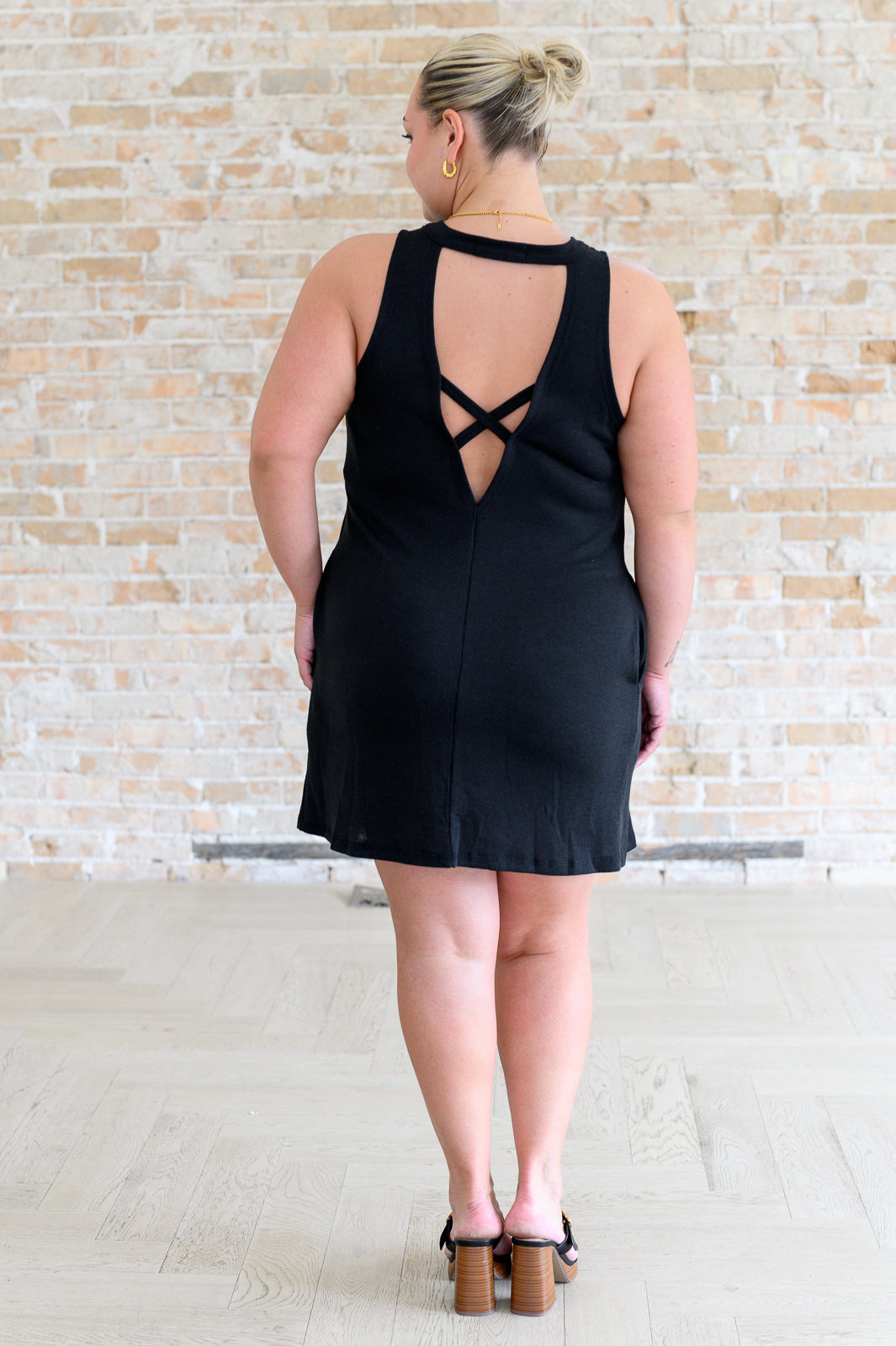 Back it Up Crisscross Cut-Out Back Dress - 7/2