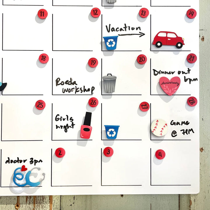 Baseball Magnets Set of 4 by Roeda (LIVE BOX: Ships in 3 Weeks)