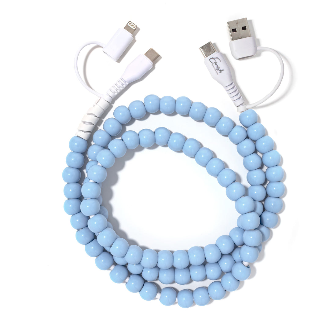 Beaded Phone Charger Ice by Erimish (SEPT ARRAY: Ships in 2-3 Weeks)