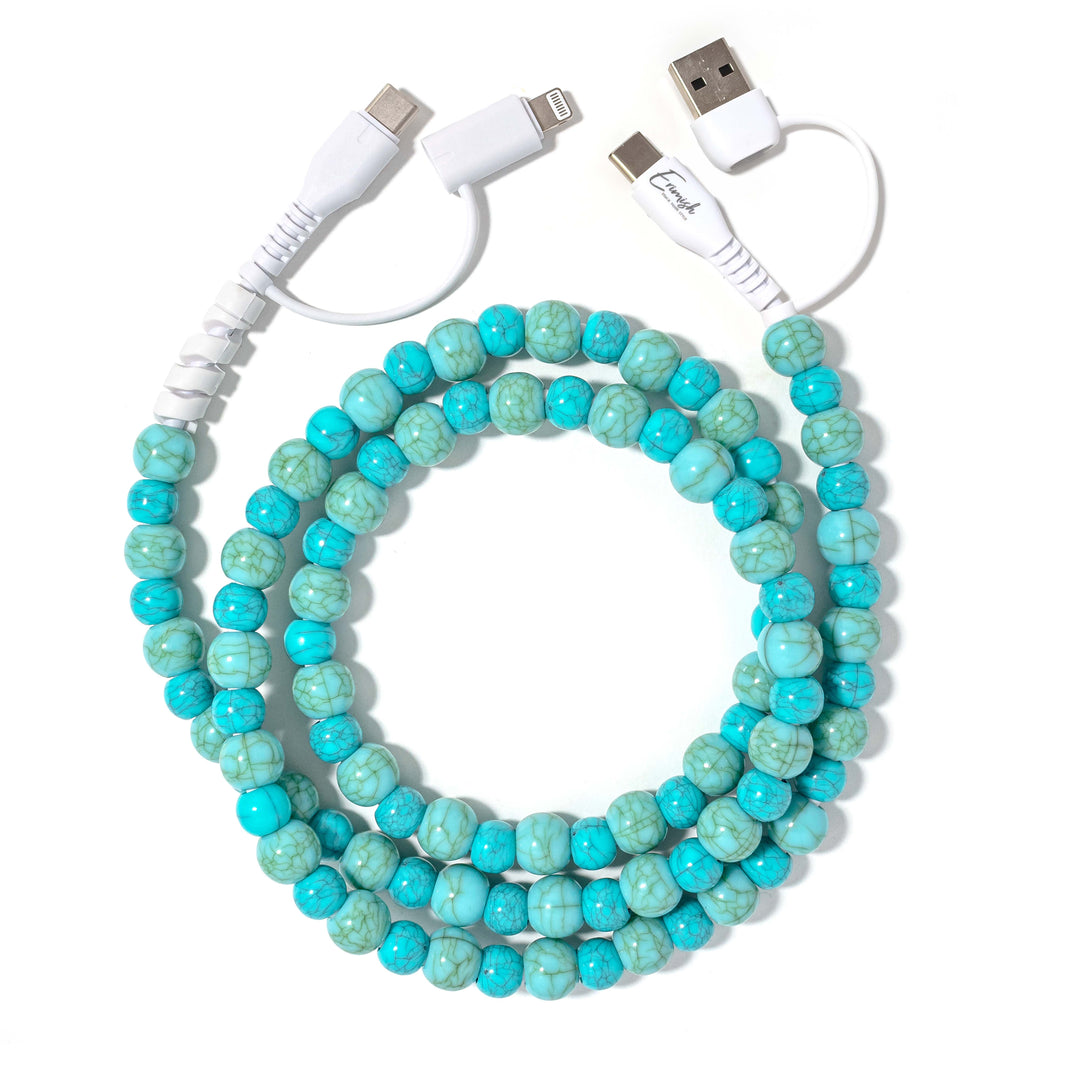 Beaded Phone Charger Capri by Erimish (SEPT ARRAY: Ships in 2-3 Weeks)
