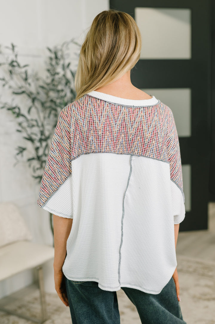 Been Around the Color Block Top - 7/17