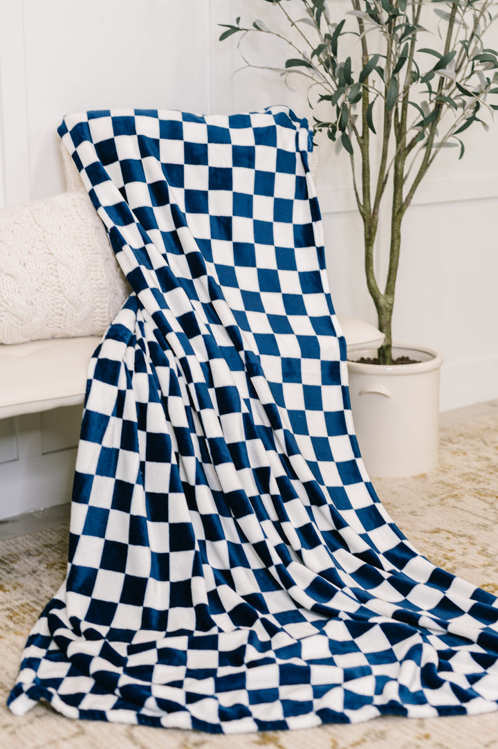 Berry Cozy Checkered Blanket - 12/15