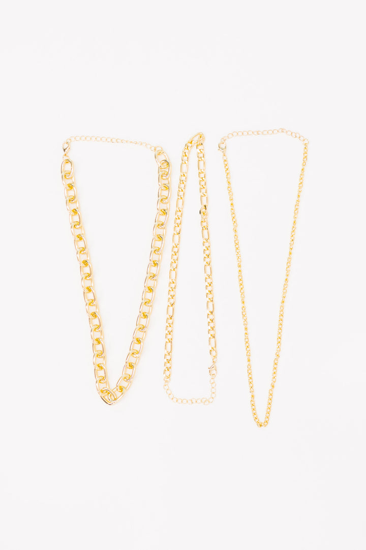 Big, Bold and Beautiful Layered Chunky Necklace in Gold - 3/10