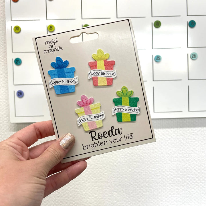 Birthday Calendar Magnets Set of 4 by Roeda (LIVE BOX: Ships in 3 Weeks)