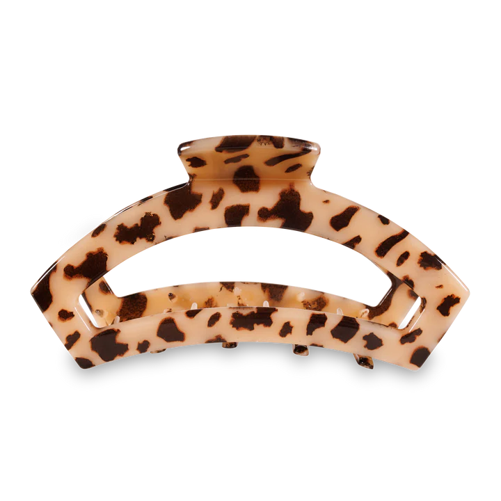 Large Teleties Open Claw Clip - Blonde Tortoise