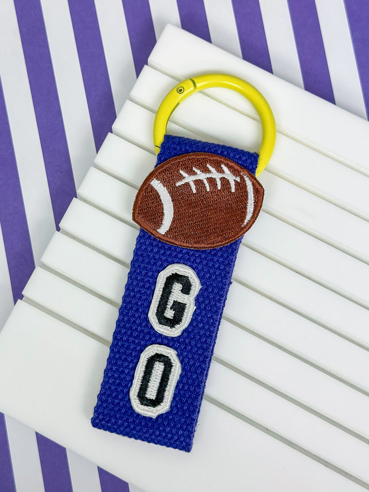 Football Game Day Key Chains - Choice of Color