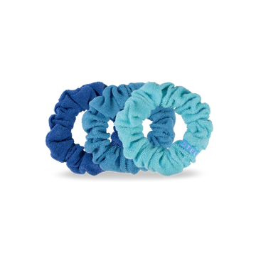 Teleties Terry Cloth Scrunchies - Large Band Pack of 3 - Bora Bora