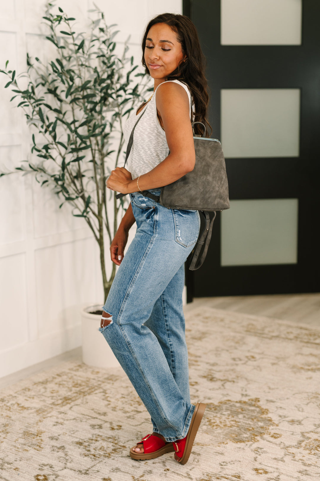 Bridget Backpack in Charcoal - 6/29