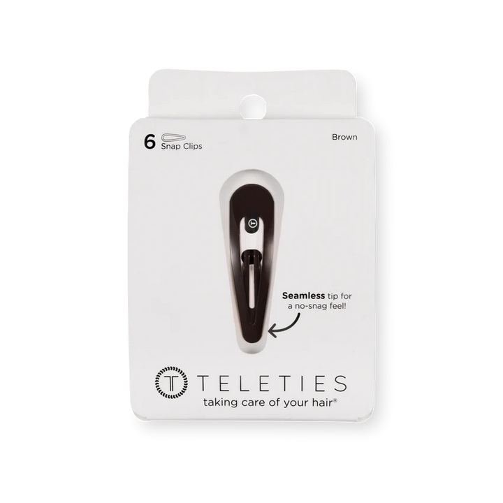 Teleties Snap Clip Set - Brown