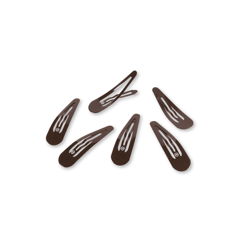 Teleties Snap Clip Set - Brown