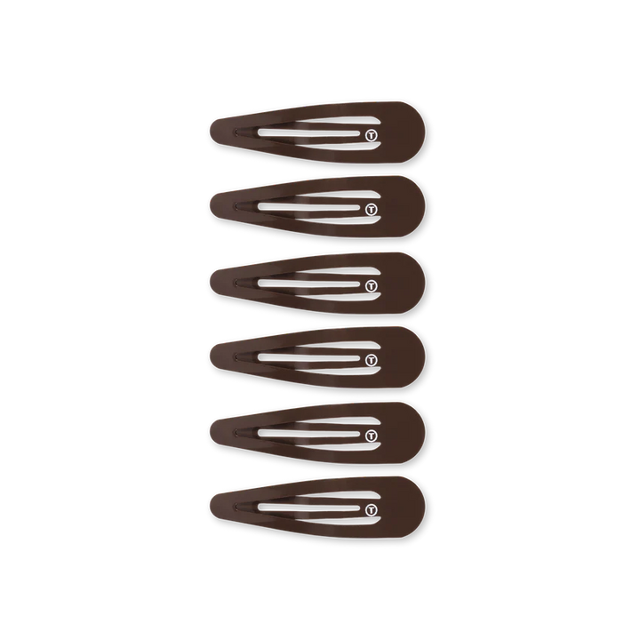 Teleties Snap Clip Set - Brown