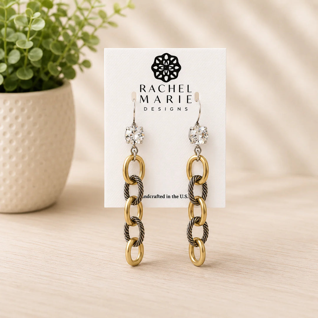 JULY PREORDER: SPARKLE AVENUE EARRING by Rachel Marie Designs (Ships in 2-3 Weeks)