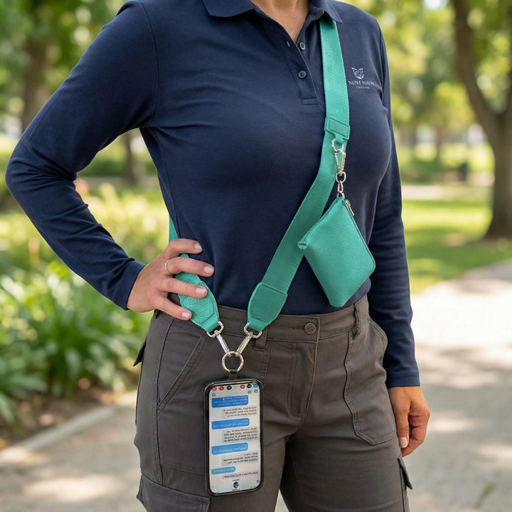 JUNE MARKET: Clip & Go Strap w/RFID Pouch Solid By Save The Girls (Ships in 2-3 Weeks)