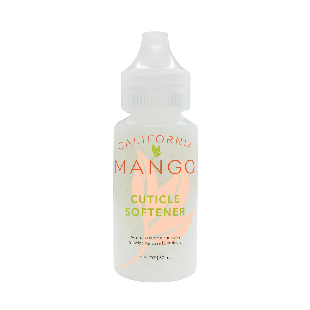 California Mango Cuticle Softener 1 fl oz squeeze bottle on white background