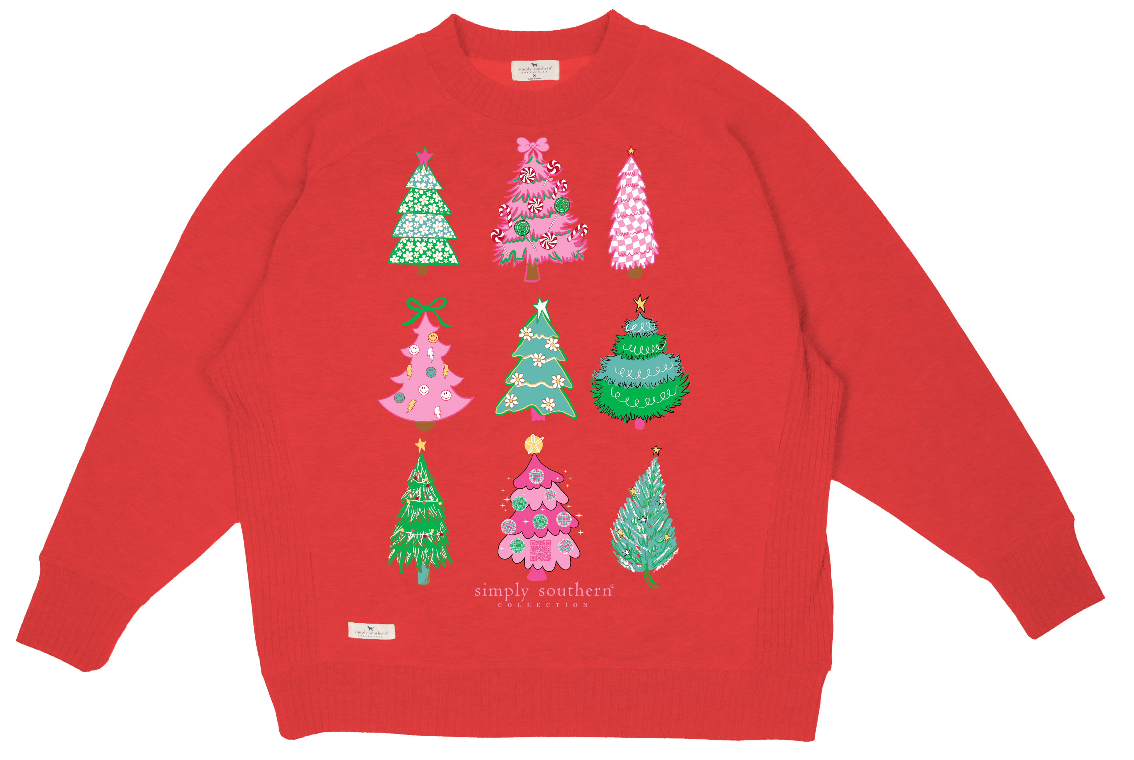 Christmas Trees Crewneck Pullover by Simply Southern