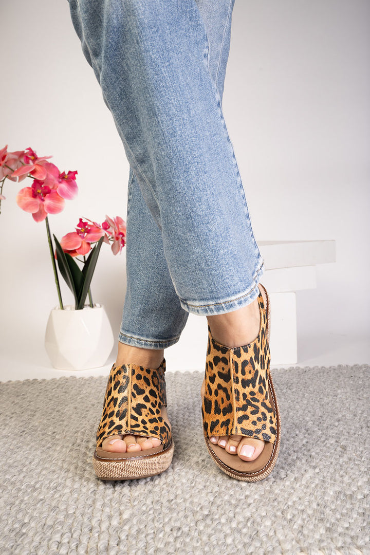 Carley Wedges - Leopard by Corkys