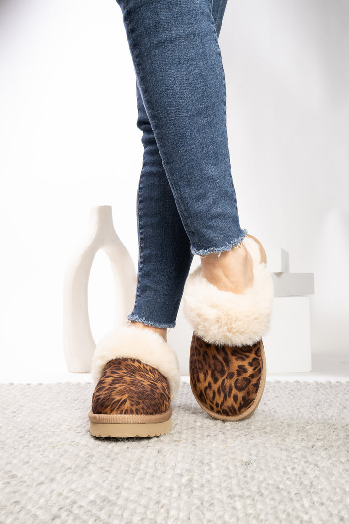 Lets Order In Slip Ons - Twisted Leopard by Corkys
