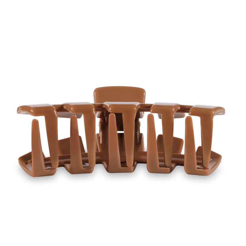 Large Teleties Open Claw Clip - Caramel