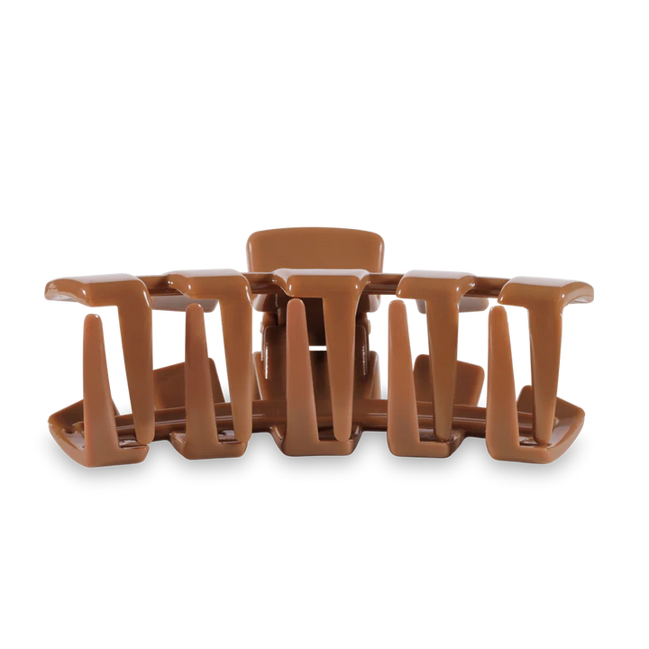 Large Teleties Open Claw Clip - Caramel