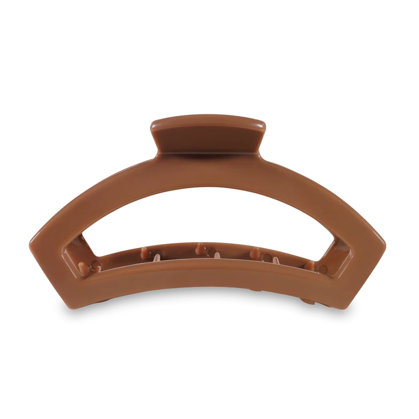 Large Teleties Open Claw Clip - Caramel