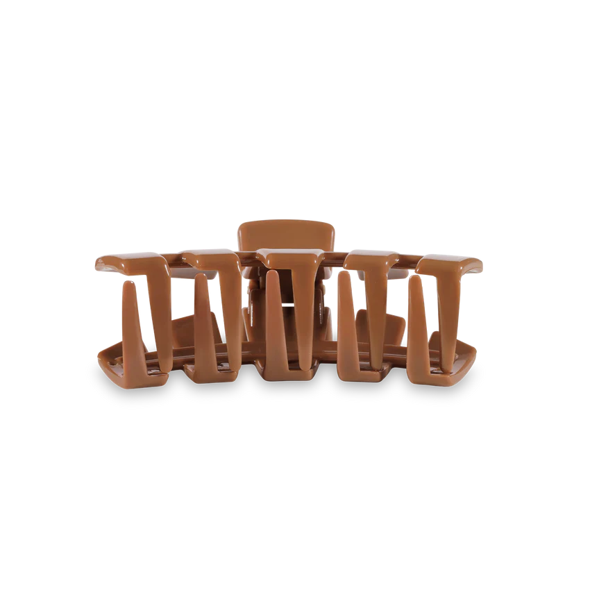 Tiny Teleties Open Claw Clip - Caramel