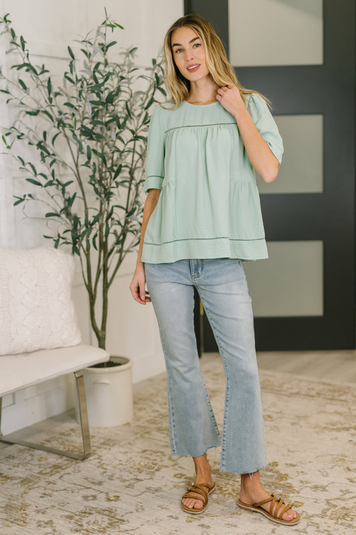 Caught You Looking Crinkle Woven Blouse - 3/9