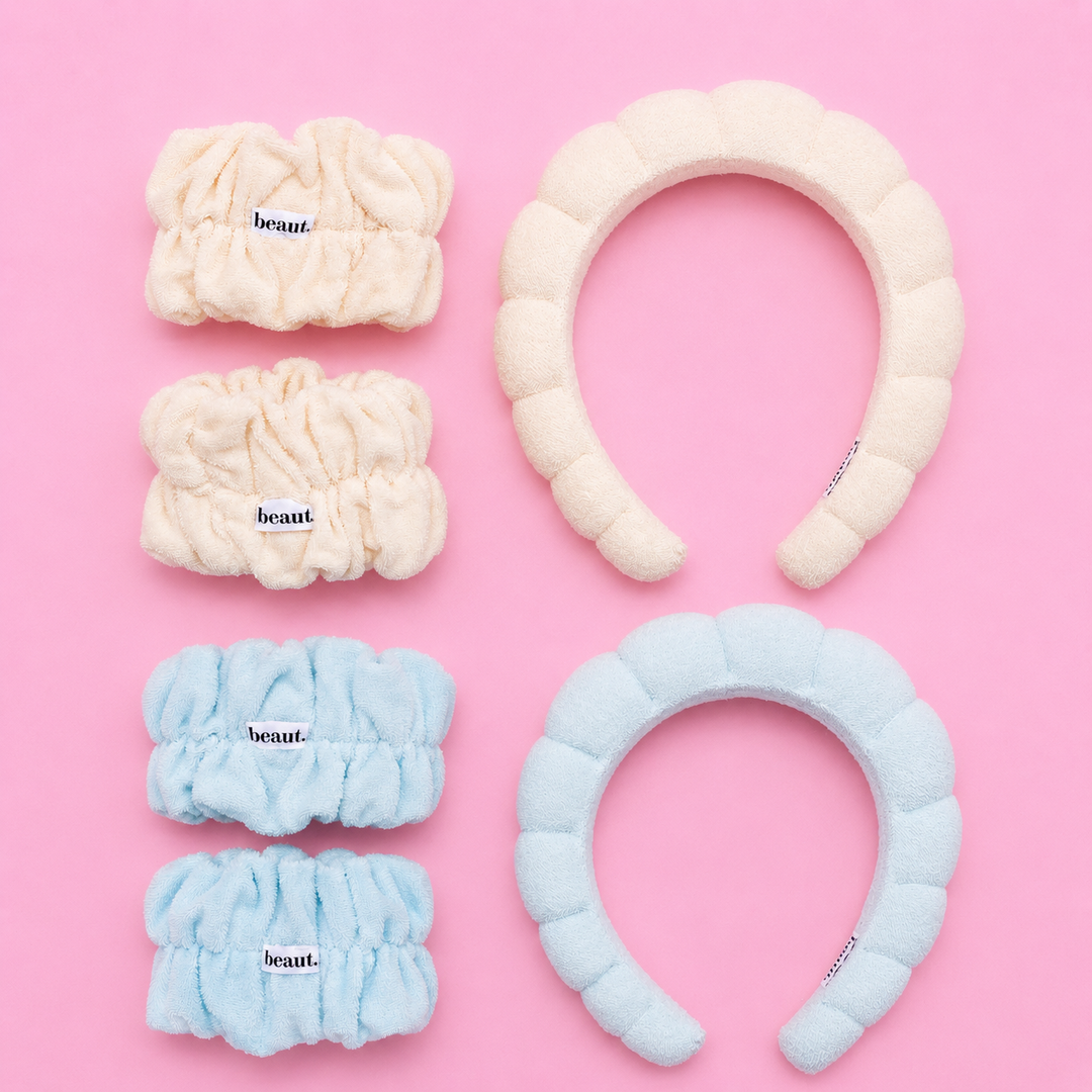 BEAUT BONANZA! bubble headband and wristband set (Ships in 2-3 Weeks)