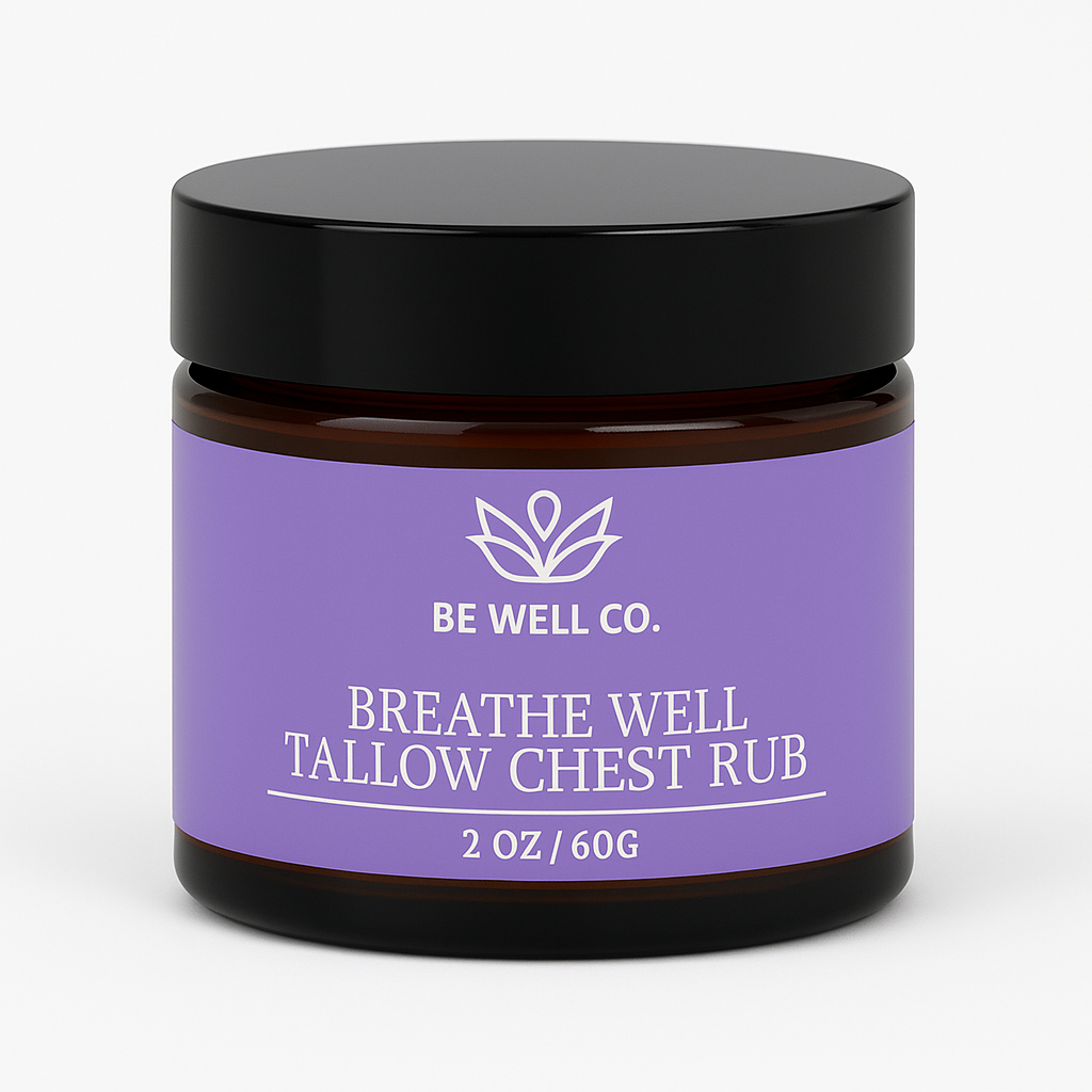 JULY PREORDER: Breathe Well Tallow Chest Rub 2oz by Be Well Co. (Ships in 2-3 Weeks)