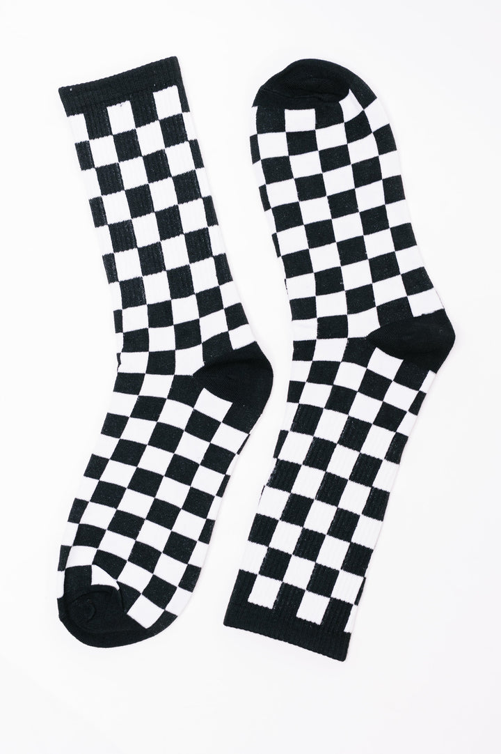 Check Yo'Self Quarter Socks - 7/24
