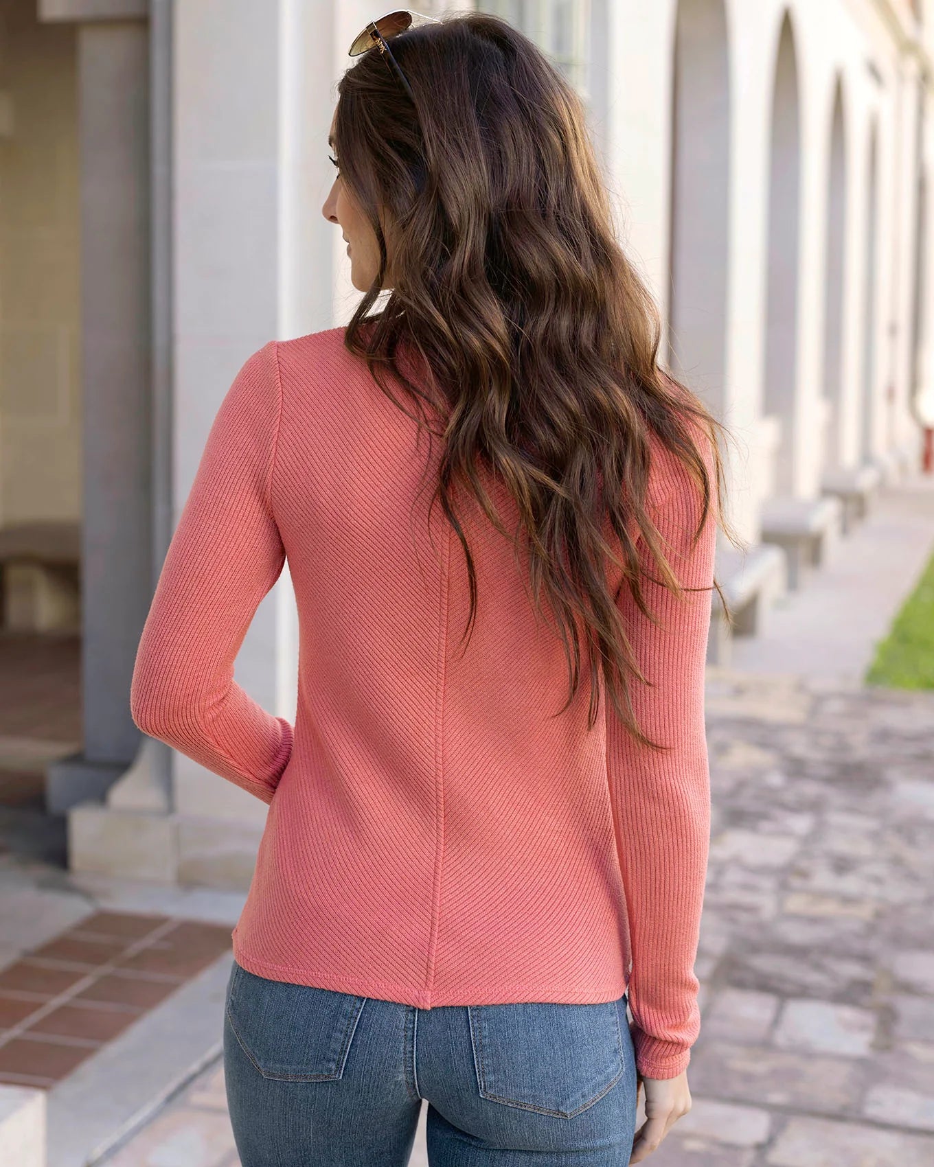 Lantana Bloom Chic Spring Ribbed Sweater by Grace & Lace (Ships in 1-2 Weeks)