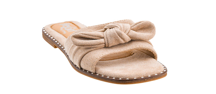 Clam Bake Sandals - Sand Faux Suede by Corkys