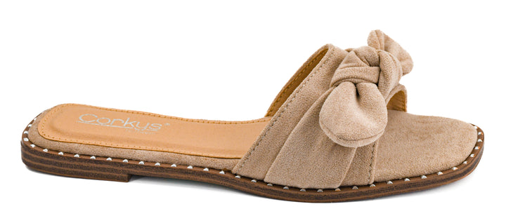 Clam Bake Sandals - Sand Faux Suede by Corkys
