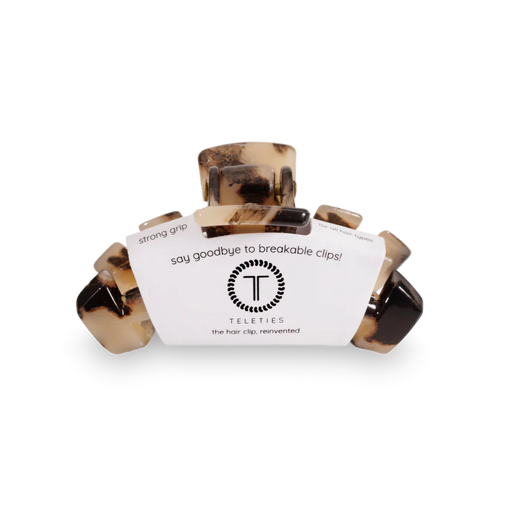 Small Teleties Claw Clip - Blonde Tortoise