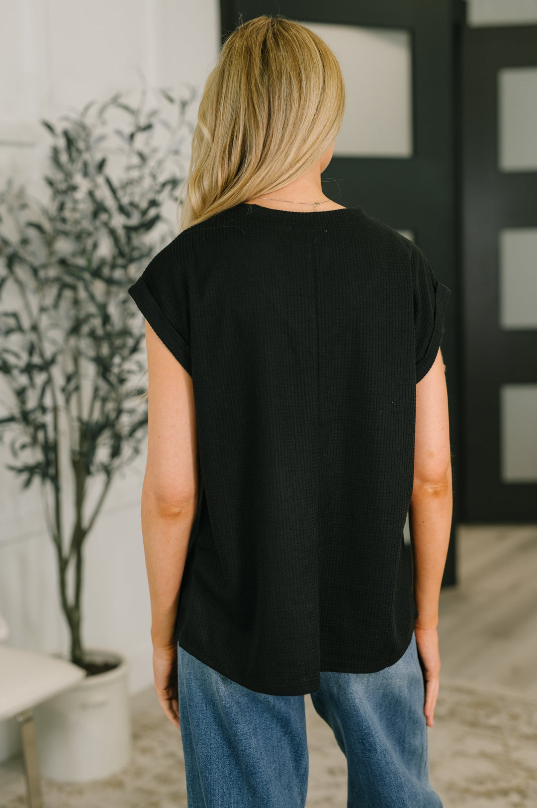 Classic Timeless V-Neck Tee in Black - 5/18
