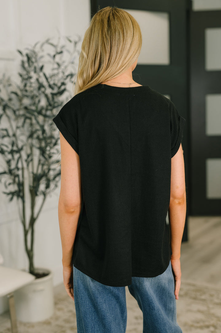 Classic Timeless V-Neck Tee in Black - 5/18