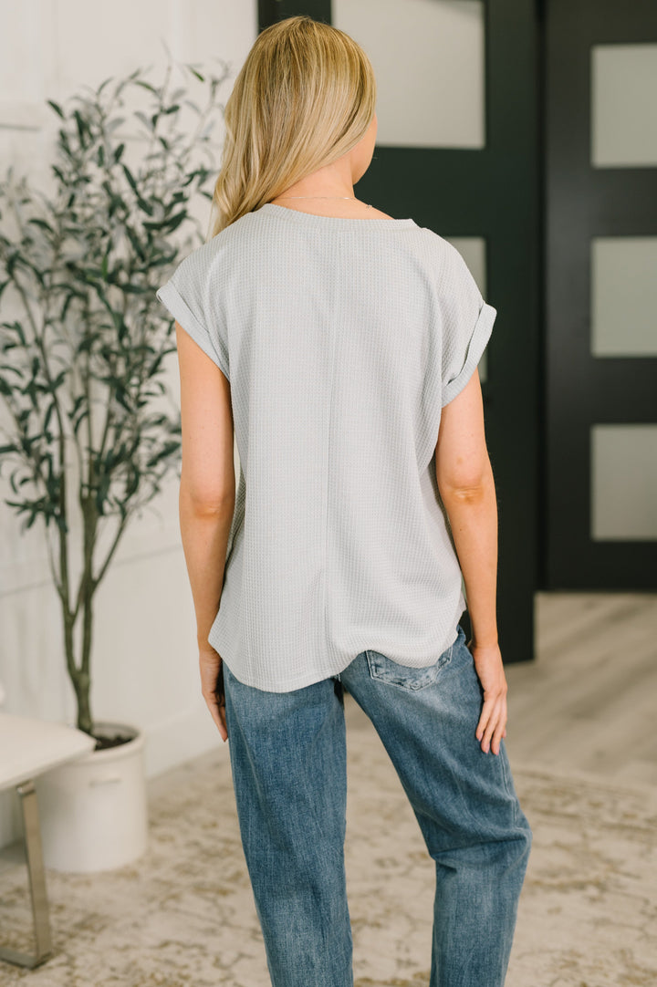 Classic Timeless V-Neck Tee in Pearl Grey - 5/18