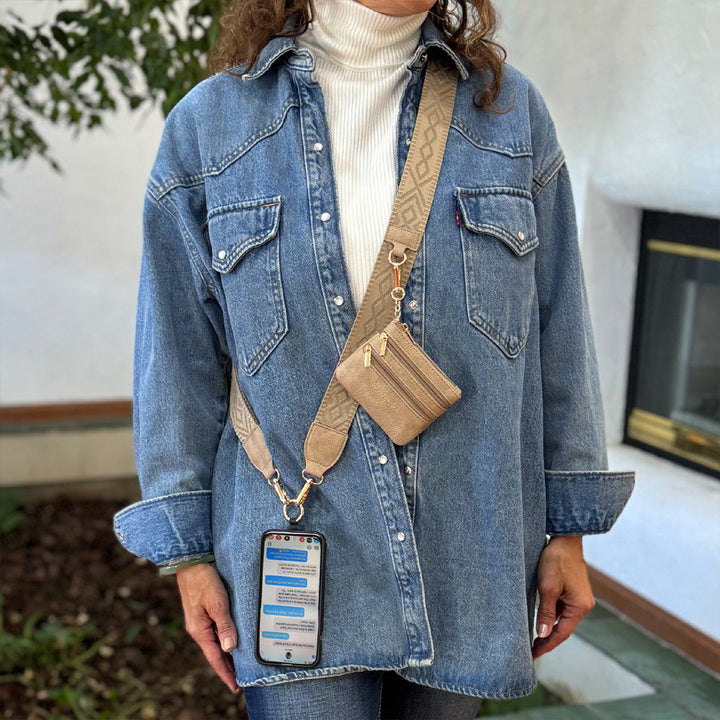 JUNE MARKET: Clip & Go Strap w/Zippered Pouch Classic By Save The Girls (Ships in 2-3 Weeks)