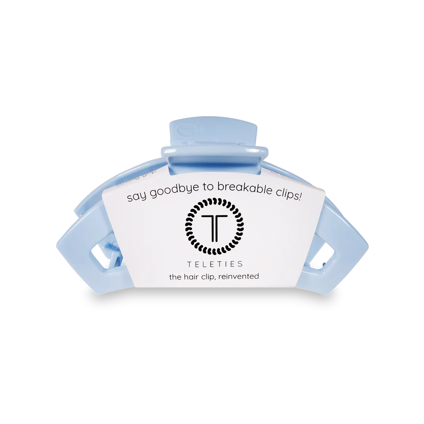 Medium Teleties Open Claw Clip - Clear Skies