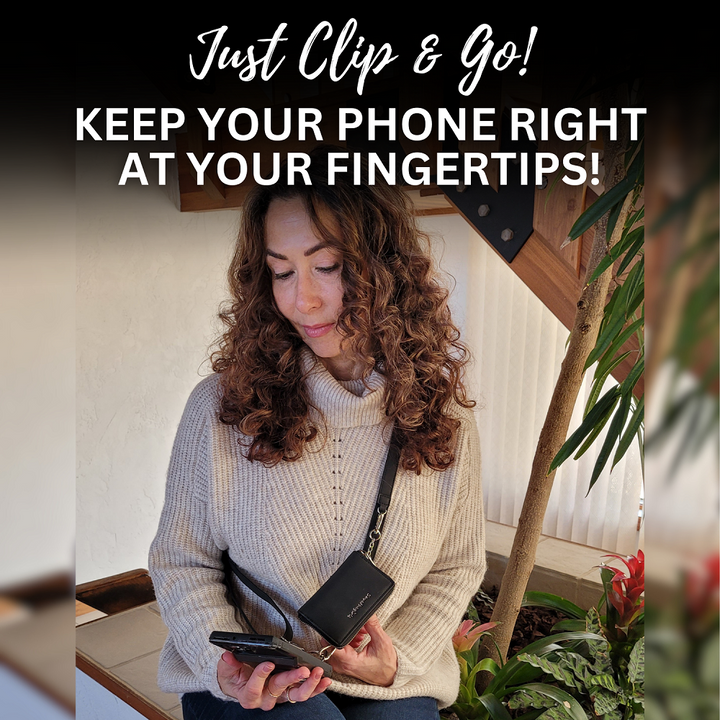 JULY PREORDER: Clip & Go - Brushed Vegan Leather Strap by Save The Girls (Ships in 2-3 Weeks)